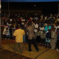 Neil preaching in Likoni at the Coast